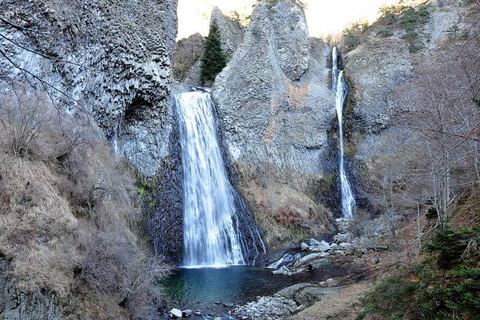 La cascade du Ray-Pic tombant entre les orgues basaltiques