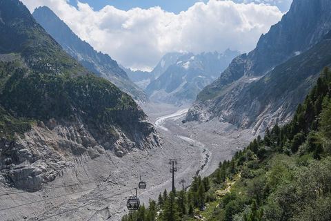 La Mer de Glace vue depuis le Montenvers