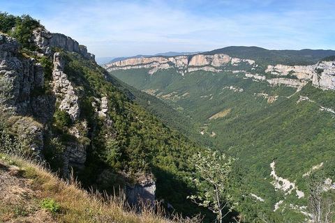 Le cirque de Combe Laval vu depuis le col de la Machine
