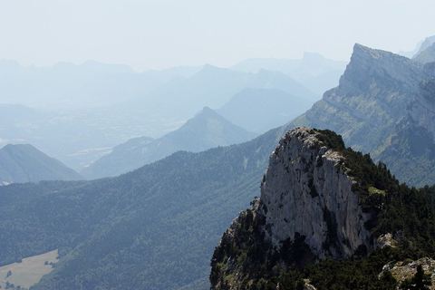 La bordure est du Vercors vue depuis le Moucherotte