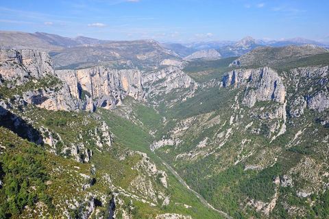 Les gorges du Verdon vues depuis le belvédère du Tilleul